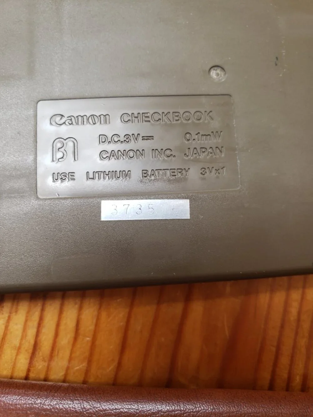 Vintage Canon Checkbook Money Manager Personal Banking Calculator